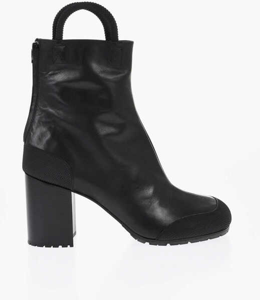 Cizme casual RANDOM IDENTITIES Leather Handle Booties With Vibram Sole 8Cm Black Barbati (BM 18969220) 3