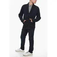 Pulovere Ermenegildo Zegna pentru Barbati - Cardigane Ermenegildo Zegna Use The Existing Wool Blend Cardigan With Shawl Lapel Blue Barbati (BM 18969223) - B-mall.ro