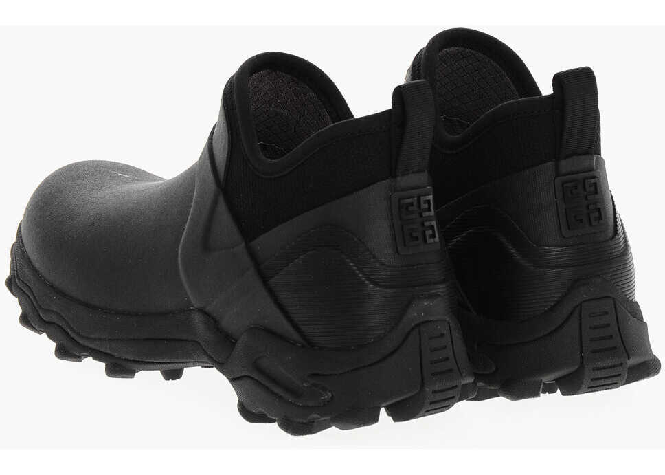 Ghete Givenchy Solid-Color Rubber Ankle Boots Black Barbati (BM 18969226) 2