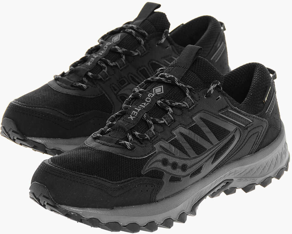 Sneakers Saucony Fabric Grid Peak Low-Top Sneakers With Ton On Ton Details Black Barbati (BM 18969229) 1