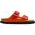 Birkenstock Suede And Pvc Arizona Sandals With Double Buckle Orange