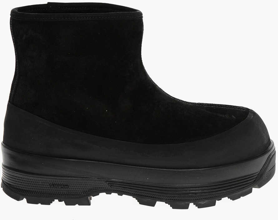 Ghete Diemme Solid Color Suede Booties With Sole 6Cm Black Barbati (BM 18969238) 3