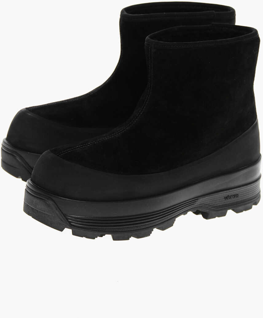 Ghete Diemme Solid Color Suede Booties With Sole 6Cm Black Barbati (BM 18969238) 1