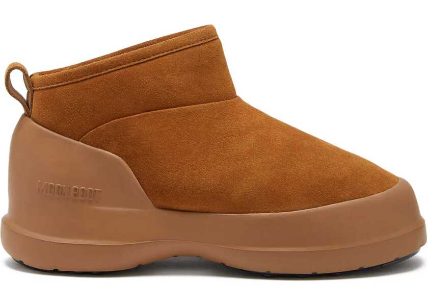 Botine Moon Boot Suede Luna Booties With Eco-Shearling Lining Brown Femei (BM 18969241) 1