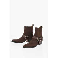Botine Leather Helena Western Booties 4Cm Femei