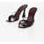 D'ACCORI Patent Leather Lust Mules With Spool Heel 9Cm Burgundy