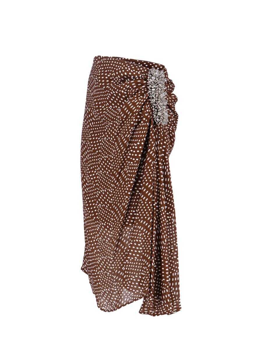 Fuste Dries Van Noten Dries Van Noten Skirts BROWN Femei (BM 18969291) 3