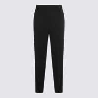 Pantaloni casual Incotex Black Cotton Pants Femei