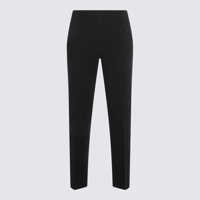 Pantaloni casual Incotex Blakc Cotton Pants Femei
