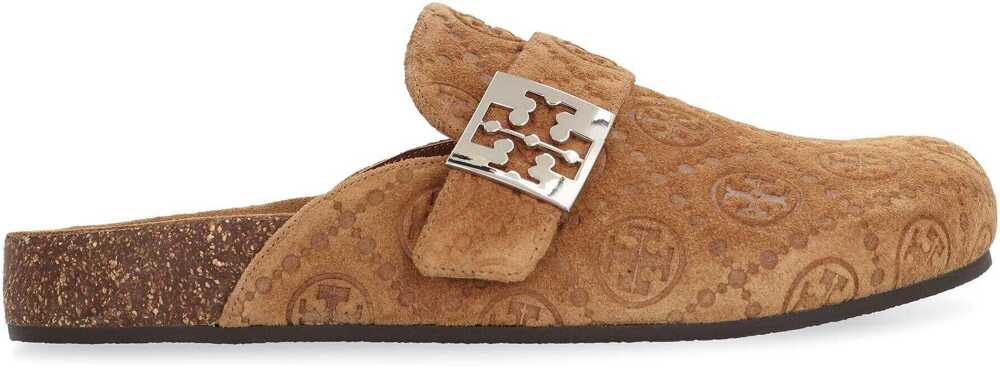 Sandale Tory Burch Tory Burch Mellow Suede Mules BROWN Femei (BM 18969591) 2