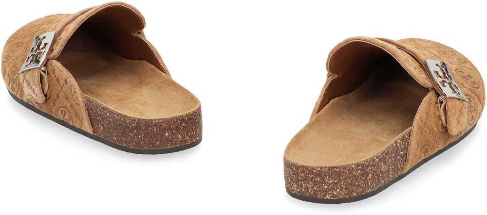 Sandale Tory Burch Tory Burch Mellow Suede Mules BROWN Femei (BM 18969594) 4
