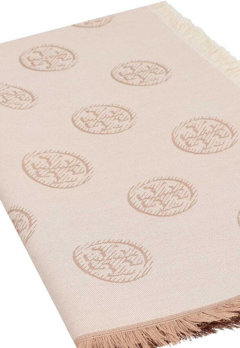 Esarfe Tory Burch Tory Burch Wool And Silk Scarf Beige Femei (BM 18969600) 3