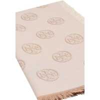 Esarfe Tory Burch Dama - Esarfe Tory Burch Tory Burch Wool And Silk Scarf Beige Femei (BM 18969600) - B-mall.ro