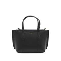 Genti de mana Tory Burch Black Leather Perry Mini Tote Femei