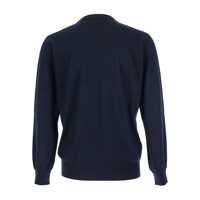 Imbracaminte Kangra pentru Barbati - Pulovere Kangra Blue Crewneck Sweater With Ribbed Trims In Wool Man BLUE Barbati (BM 18969810) - B-mall.ro