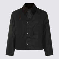Geci Barbour Black Cotton Casual Jacket Barbati