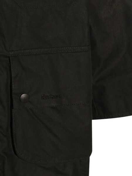Paltoane Barbour Barbour Black Cotton Coat Green Barbati (BM 18970185) 4