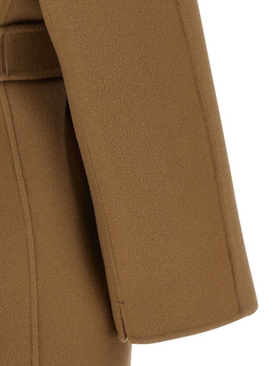 Geci Max Mara S Max Mara Messi Coat Beige Femei (BM 18970203) 4