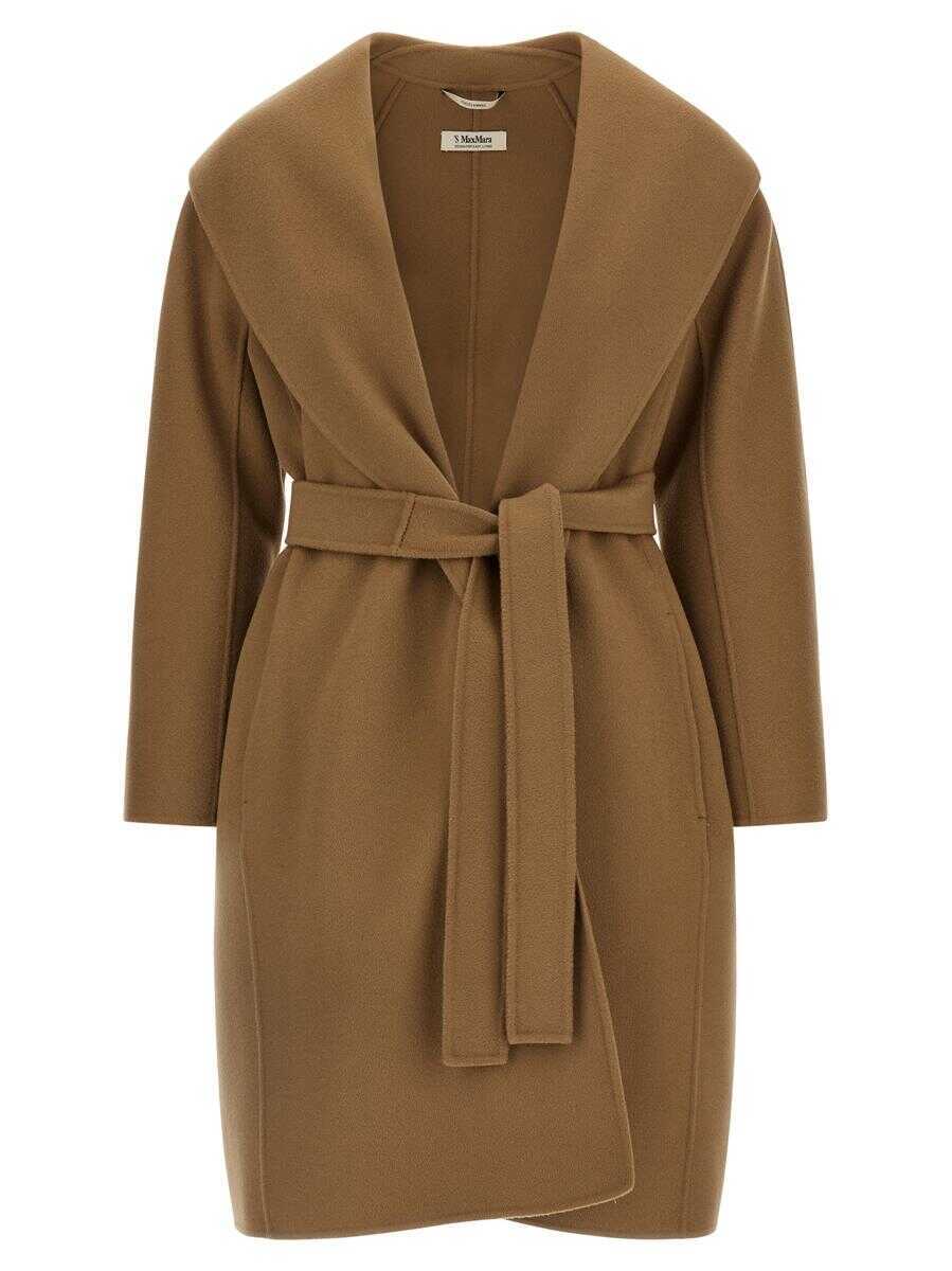Geci Max Mara S Max Mara Messi Coat Beige Femei (BM 18970203) 1