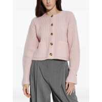 Imbracaminte BY MALENE BIRGER Dama - Cardigane BY MALENE BIRGER By Malene Birger Cropped Rib Wool Blend Cardigan CHALK PINK Femei (BM 18970338) - B-mall.ro