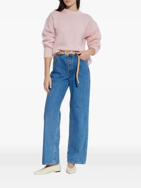 Pulovere BY MALENE BIRGER By Malene Birger Brie Wool And Mohair Crewneck Sweater CHALK PINK Femei (BM 18970341) 2