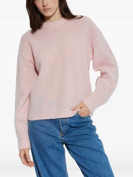 Pulovere BY MALENE BIRGER By Malene Birger Brie Wool And Mohair Crewneck Sweater CHALK PINK Femei (BM 18970341) 3