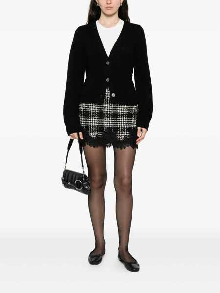Fuste TWINSET Twinset Checked Mini Skirt With Lace Finish Multicolor Femei (BM 18970356) 2