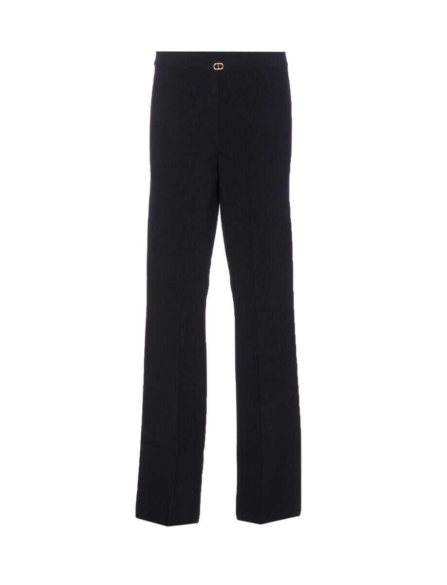 Pantaloni casual TWINSET Twinset Trousers Black Femei (BM 18970362) 2