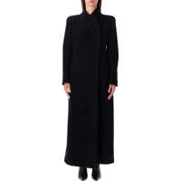 Paltoane Tom Ford Long Wool Coat Blac Femei