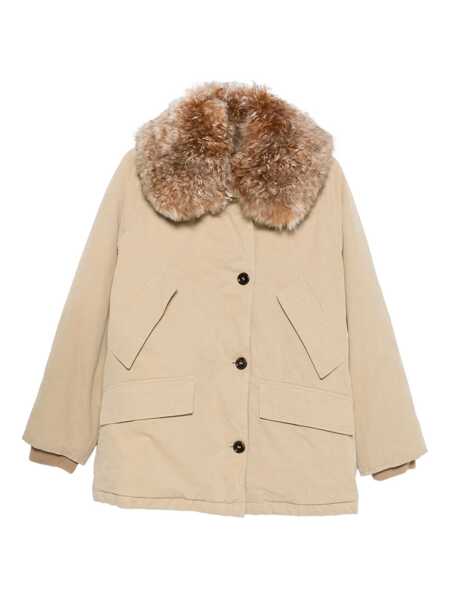 Geci de iarna Prada Prada Down Jacket Clothing Beige Femei (BM 18970719) 1