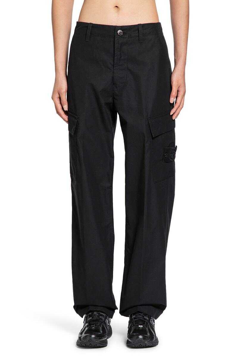 Pantaloni Stone Island Stone Island Trousers Black Barbati (BM 18970800) 1