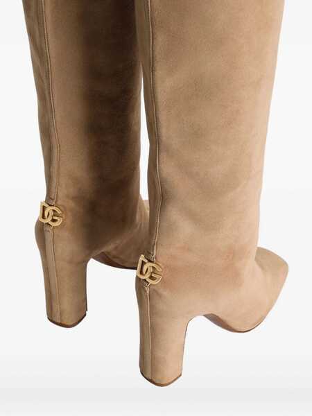 Bocanci Dolce & Gabbana Jackie Suede Boots Beige Femei (BM 18970851) 3