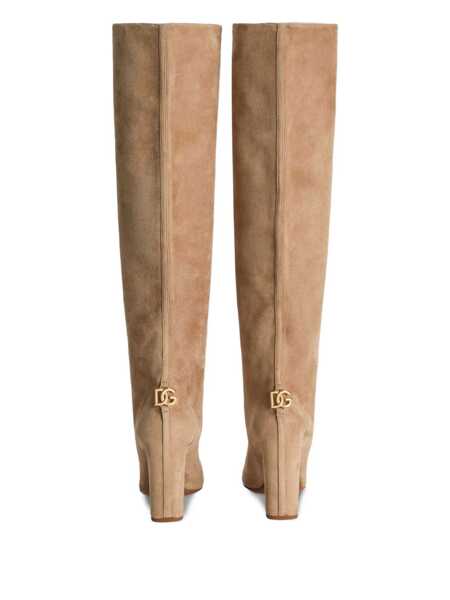 Bocanci Dolce & Gabbana Jackie Suede Boots Beige Femei (BM 18970851) 4