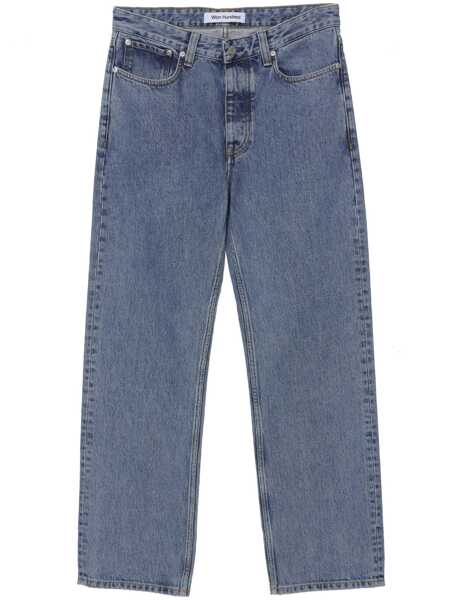 Blugi Won Hundred Blue Jeans With Belt Loops In Denim Man BLUE Barbati (BM 18970893) 1