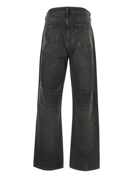 Blugi Won Hundred Black Jeans With Belt Loops In Denim Man Black Barbati (BM 18970938) 2