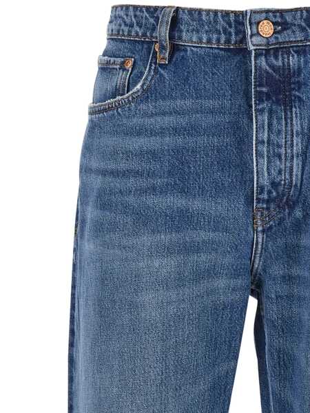 Blugi Won Hundred Blue Jeans With Belt Loops In Denim Man BLUE Barbati (BM 18970941) 3