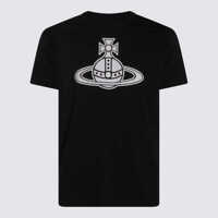 Tricouri Polo Vivienne Westwood Black Cotton T-Shirt Femei