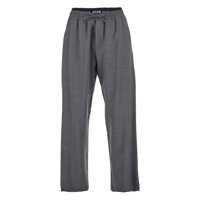 Pantaloni MSGM Grey Pants With Elastic Drawstring Waist In Wool Stretch Man