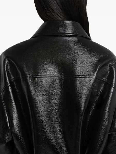 Bomber jacket COURRGES Courrges Vinyl Bomber Jacket Black Femei (BM 18971121) 5