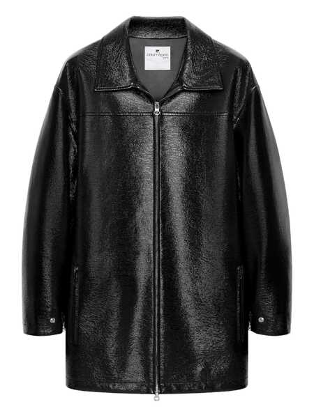 Bomber jacket COURRGES Courrges Vinyl Bomber Jacket Black Femei (BM 18971121) 1