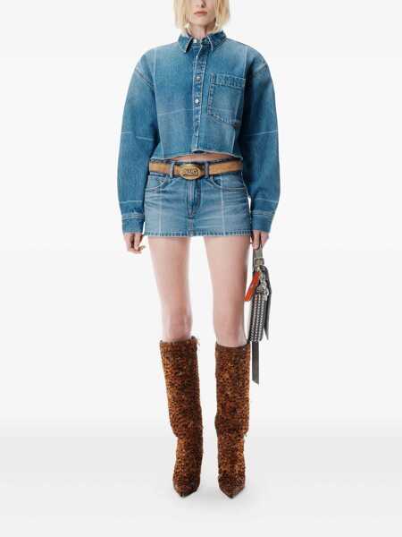 Camasi Alexander Wang Alexander Wang Shirts VINTAGE MARBLED BLUE Femei (BM 18971166) 2