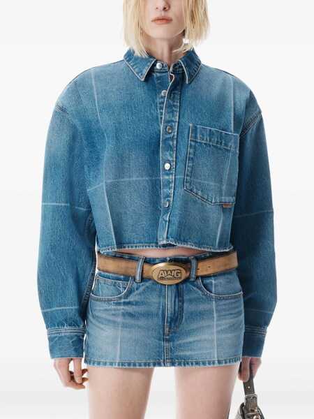 Camasi Alexander Wang Alexander Wang Shirts VINTAGE MARBLED BLUE Femei (BM 18971166) 4