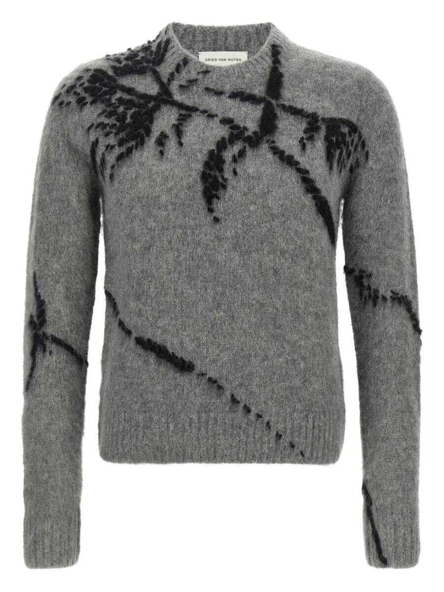 Pulovere Dries Van Noten Dries Van Noten Gray Wool Blend Sweater GREY Barbati (BM 18972069) 1