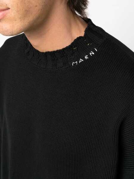 Pulovere Marni Marni Crewneck Sweater Black Barbati (BM 18972117) 5