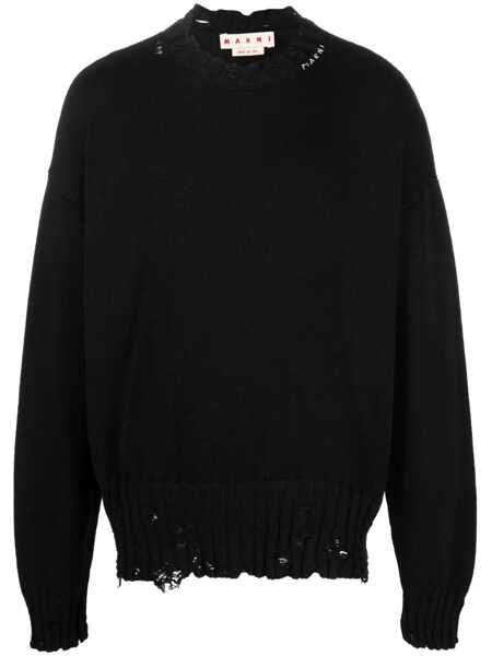Pulovere Marni Marni Crewneck Sweater Black Barbati (BM 18972117) 1