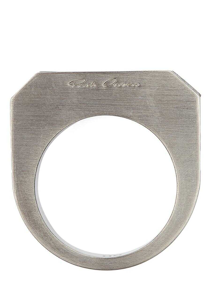 Bijuterii Rick Owens Rick Owens Bevelled Brass Ring GREY Femei (BM 18972129) 1