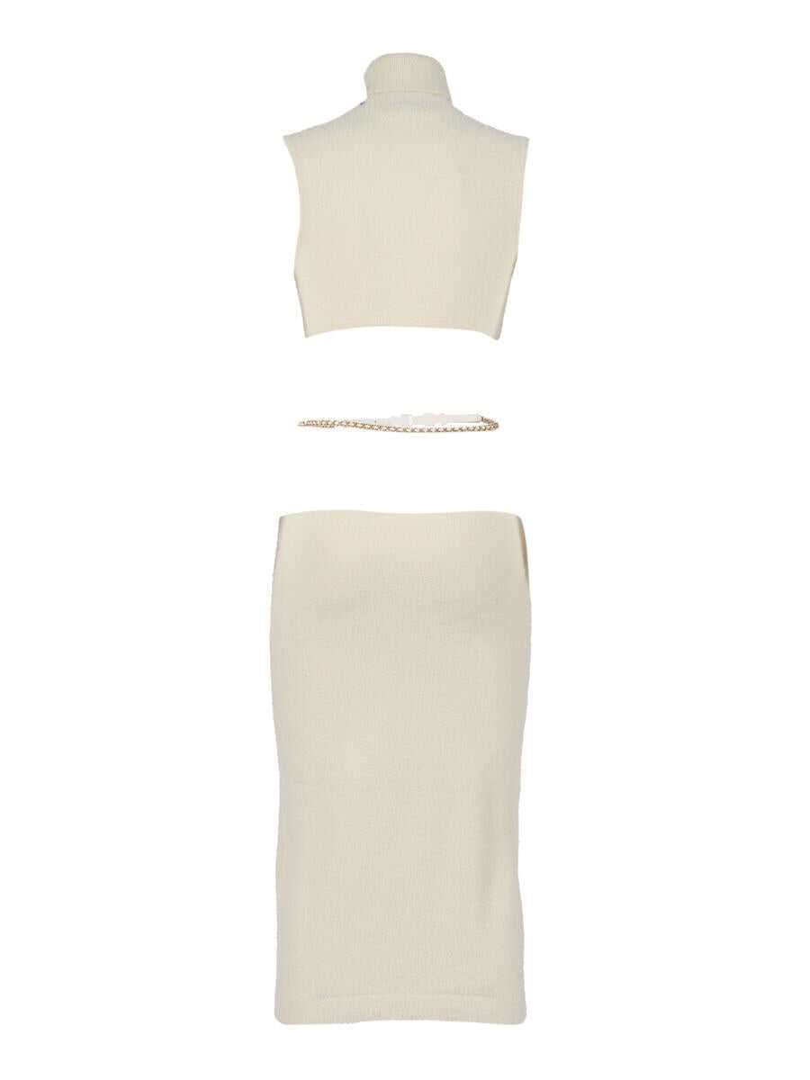 Rochii Elisabetta Franchi Elisabetta Franchi Midi Dress WHITE Femei (BM 18972378) 2