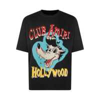 Tricouri Polo Amiri Black Cotton T-Shirt Barbati