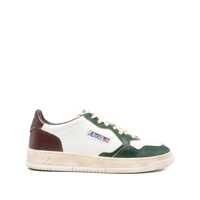 Sneakers Autry Medalist Low Super Vintage Sneakers In White Pine Grove Leather And Rum Raisin Barbati
