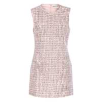 Rochii Self-Portrait Dama pagina 2 - Rochii Self-Portrait Pink Crewneck Sleeveless Mini Dress With Crystal Embellishments In Tech Fabric Woman PINK Femei (BM 18972609) - B-mall.ro